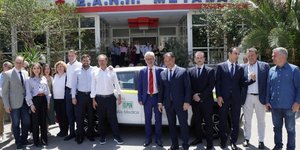 O Αδωνις Γεωργιάδης στο νοσοκομείο Μεταξά