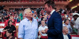 Ο Γιάννης Ραγκούσης με τον Στέφανο Κασσελάκη