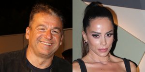 Γιώργος Λιάγκας και Μαρία Αντωνά καταγράφηκαν να απολαμβάνουν παρέα το μπάνιο τους στη θάλασσα