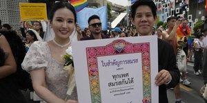 Από τις διαδηλώσεις στην Ταϊλάνδη για την ισότητα στον γάμο