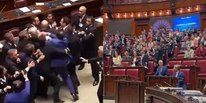 Ένταση στην ιταλική βουλή και... Bella Ciao