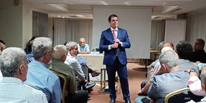 Aπό την επίσκεψη του Δημήτρη Καιρίδη στη Χίο