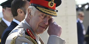 Ο βασιλιάς Κάρολος στην D-Day/Credit:AP
