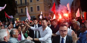 Ο Στέφανος Κασσελάκης στην Πάτρα για την τελευταία του ομιλία πριν τις ευρωεκλογές