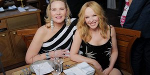 Kάιλι Μινονγκ και Κιμ Κάτραλ στα εγκαίνια του One&Only Aesthesis στην Γλυφάδα