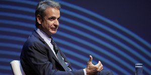 Greece's Prime Minister Kyriakos Mitsotakis