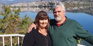 Η Λένα Μαντά με τον σύζυγό της Γιώργο