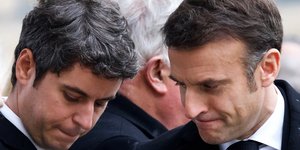 Ο Γκαμπριέλ Ατάλ και ο Εμανουέλ Μακρόν