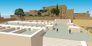 Φωτορεαλιστική απεικόνιση διαμόρφωσης και ανάδειξης αρχαιολογικού χώρου Αρχαίων Νεωρίων και Ρωμαϊκού Τετραπύλου