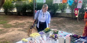 Η Ελεονώρα Μελέτη στο bazaar της «Θεοτόκου»
