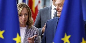 Η Τζόρτζια Μελόνι στη Σύνοδο Κορυφής της ΕΕ