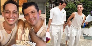 Ο Μιχάλης Οικονόμου παντρεύτηκε με πολιτικό γάμο τον σύντροφό του, Γιώργο Μακρή