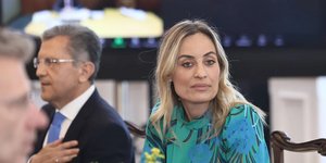 Γιώργος Αυτιάς, Ελεονόρα Μελέτη στη συνάντηση με τον πρωθυπουργό