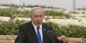 Ο Μπενιαμίν Νετανιάχου σε ομιλία