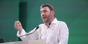 Ο Νίκος Ανδρουλάκης σε προεκλογική ομιλία