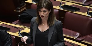 Η βουλευτής Θεσσαλονίκης του ΣΥΡΙΖΑ Κατερίνα Νοτοπούλου