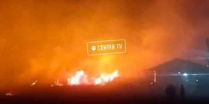 Φωτιά στον κόμβο της παραλίας Οφρυνίου του Δήμου Παγγαίου