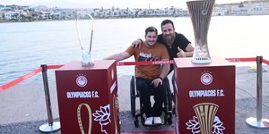 Τα δύο ευρωπαϊκά τρόπαια του ποδοσφαιρικού Ολυμπιακού στο Ρέθυμνο