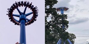 28 άνθρωποι κρέμονταν ανάποδα επί μισή ώρα σε λούνα παρκ του Όρεγκον λόγω μηχανικής βλάβης