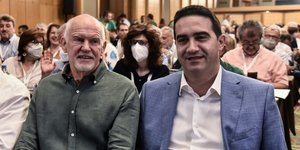 Μιχάλης Κατρίνης και Γιώργος Παπανδρέου