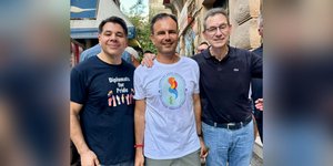 Θεσσαλονίκη-Europride 2024: Τζορτζ Τσούνης, Αλέξης Πατέλης και Άλμπερτ Μπουρλά στην πορεία υπερηφάνειας