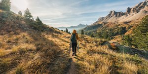 Hiker on a mountain