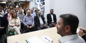 Ο Ν. Ανδρουλάκης στην κοινή συνεδρίαση ΚΟ-Πολιτικού Συμβουλίου ΠΑΣΟΚ
