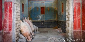 Το μπλε δωμάτιο που ανακαλύφθηκε στην Πομπηία