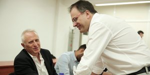 Γιάννης Ραγκούσης και Θανάσης Θεοχαρόπουλος 