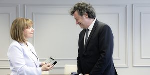 Φωτογραφία από την επίσκεψη της Προέδρου της Δημοκρατίας στο νομό Έβρου