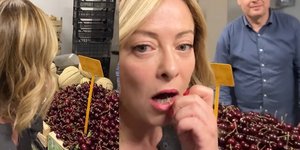 Από οπωροπωλείο έστειλε η Μελόνι το τελευταίο προεκλογικό μήνυμα