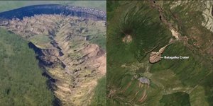 Ο κρατήρας Μπαταγκάικα στη Σιβηρία, γνωστός και ως «Πύλη της Κόλασης»