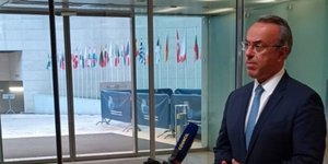 Ο Χρήστος Σταϊκούρας στις εργασίες του Συμβουλίου των Υπουργών Μεταφορών της ΕΕ, στο Λουξεμβούργο 