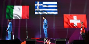 Απονομή μεταλλίων στο μήκος