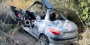 Άμορφη μάζα ΙΧ από τροχαίο στα Χανιά