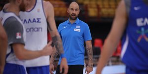 Ο προπονητής της Εθνικής ομάδας μπάσκετ, Βασίλης Σπανούλης