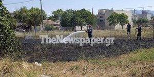 Φωτιά σε οικόπεδο στον Βόλο