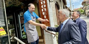 Από την επίσκεψη του Μάκη Βορίδη στην Αχαΐα