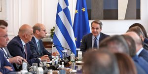 Η συνεδρίαση του υπουργικού συμβουλίου στο Μέγαρο Μαξίμου