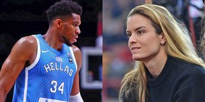 Ο Γιάννης Αντετοκούνμπο και η Μαρία Σάκκαρη