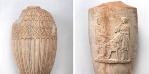 Tα δύο αρχαία μαρμάρινα αγγεία που επαναπατρίζονται από την Ελβετία