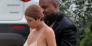 Η Μπιάνκα Σενσόρι με τον σύζυγό της Κάνιε Γουέστ σε έξοδό τους