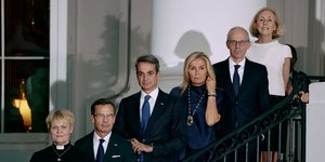 Κυριάκος και Μαρέβα Μητσοτάκη στον Λευκό Οίκο