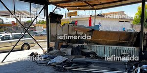 Καμένος χώρος σε καντίνα μετά από χτύπημα των μπράβων-εκβιαστών σε καντίνα 