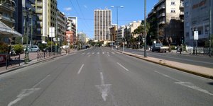 Άδεια δρόμοι στην Αθήνα