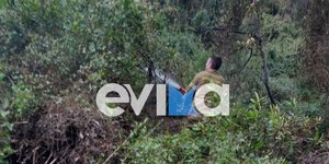 Φωτιά στην Εύβοια λόγω κεραυνών