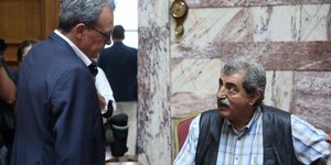 Ο Παύλος Πολάκης με τον Σωκράτη Φάμελλο