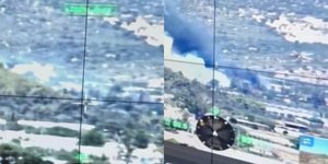 Η στιγμή που ξεσπά η φωτιά στον Μαραθώνα