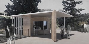 Φωτορεαλιστική απεικόνιση εκδοτηρίου επί της οδού Αδριανού