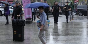 Έξω από τον σιδηροδρομικό σταθμό Gare du Nord του Παρισιού στη Γαλλία